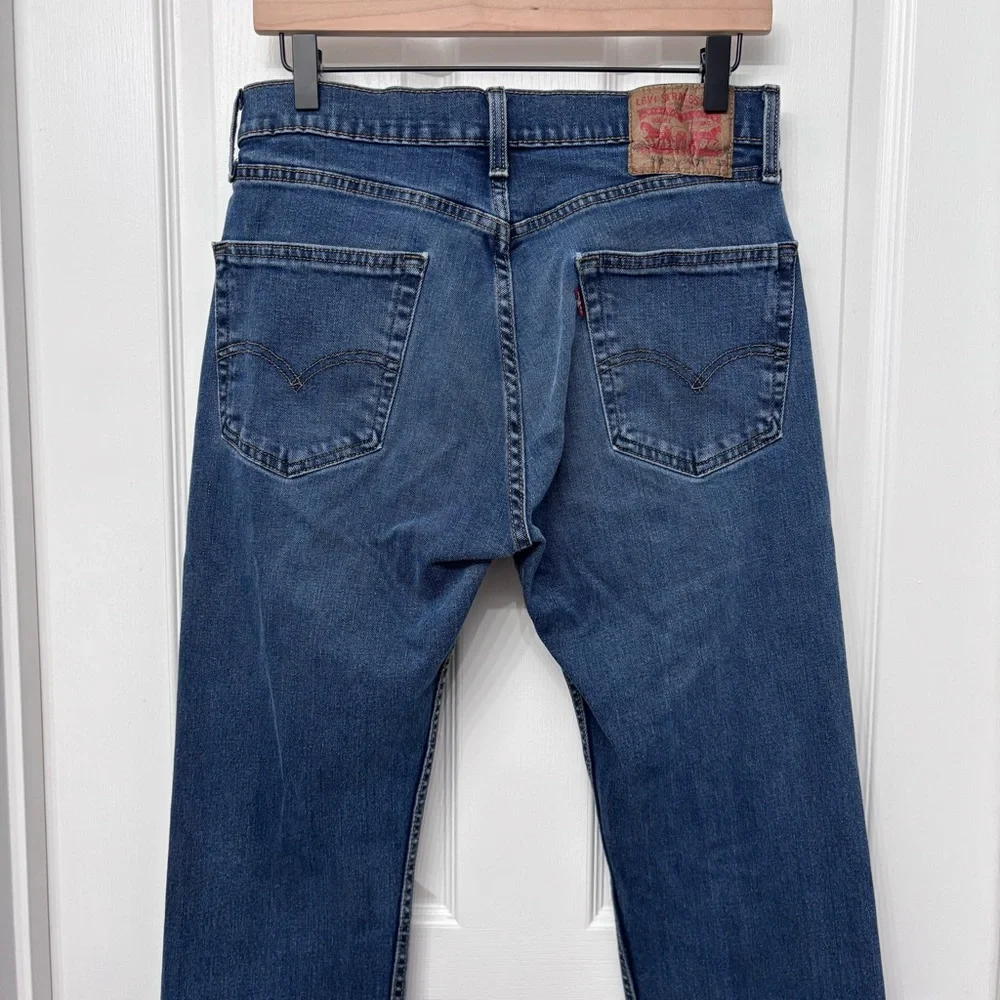 Dark Wash Straight Jeans | Levi’s 505 31x32 - Picture 9 of 11